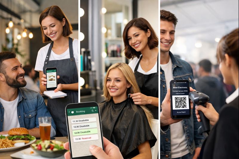 Automatizari pentru restaurante, saloane si bilete